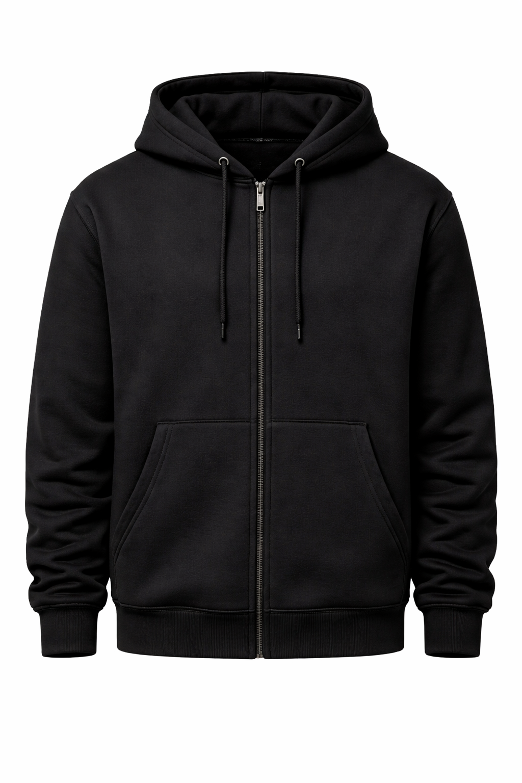 Vest met rits Zwart inclusief bedrukking