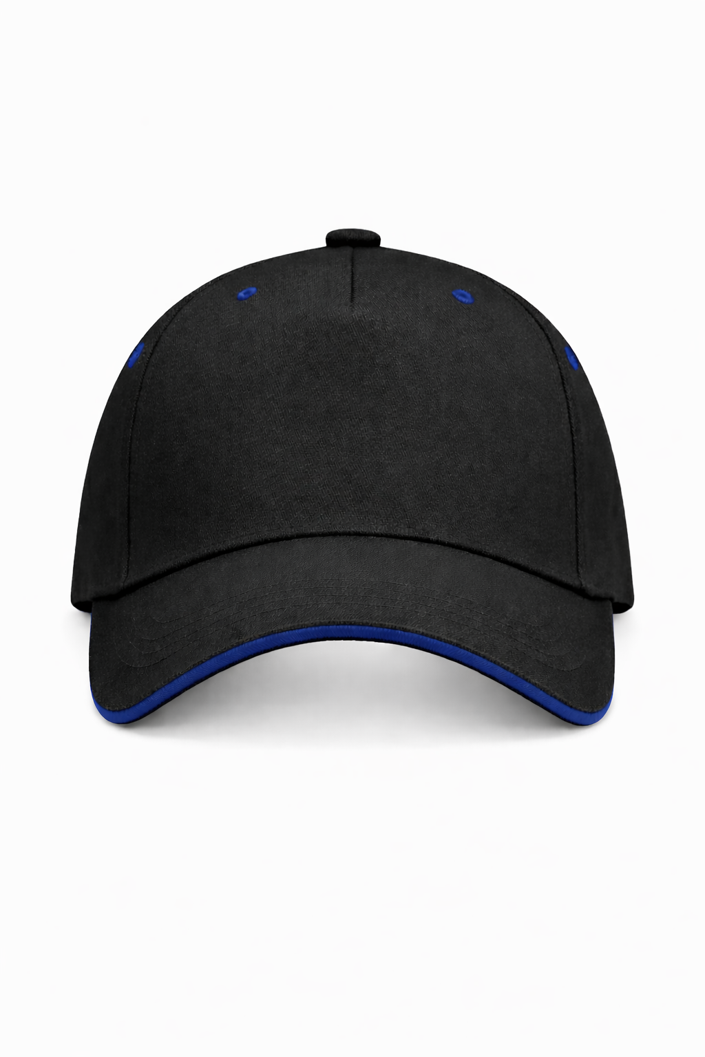 Cap met blauwe rand inclusief bedrukking