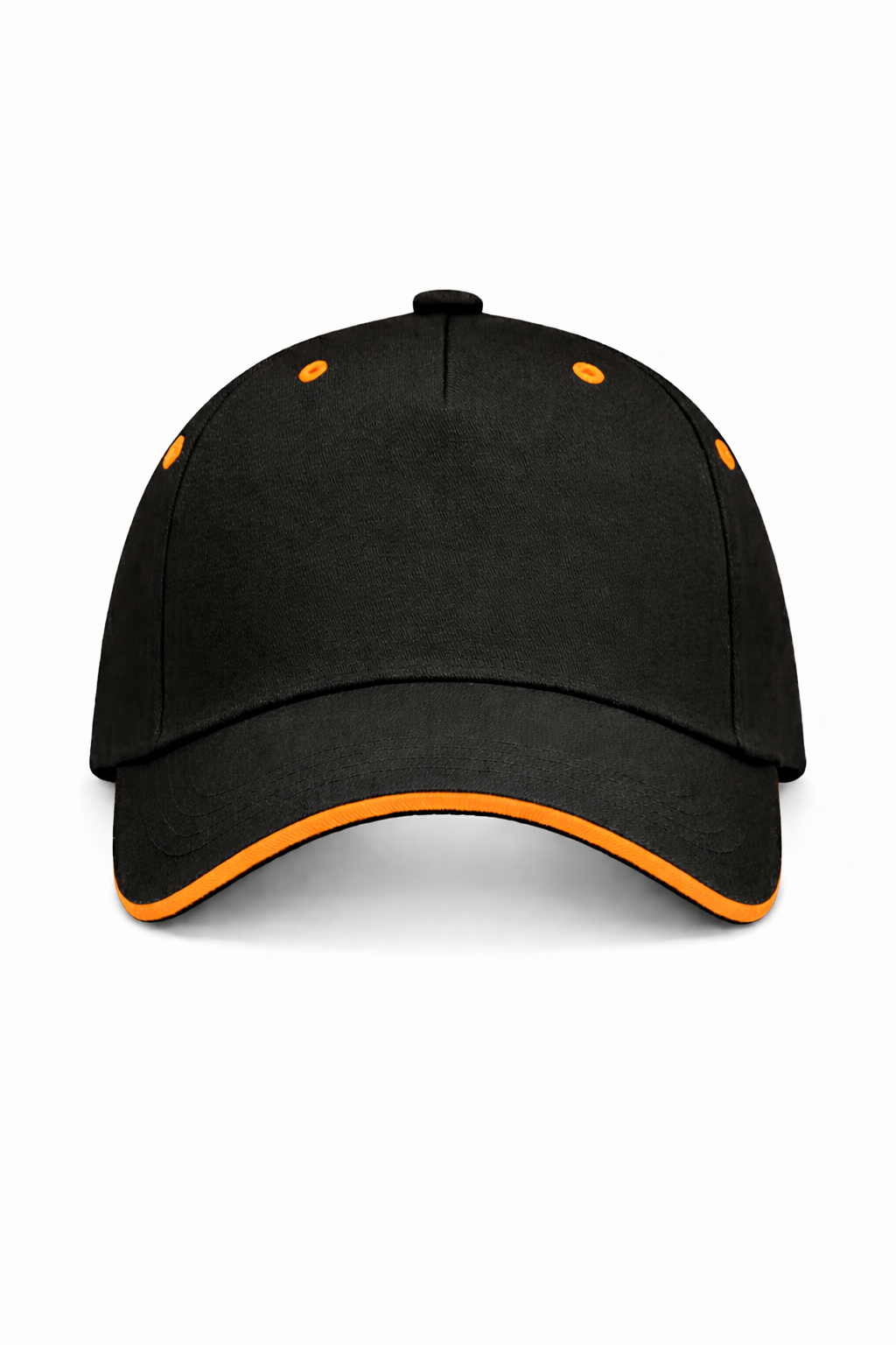 Cap met oranje rand inclusief bedrukking