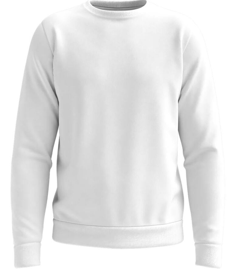 Sweater wit inclusief bedrukking