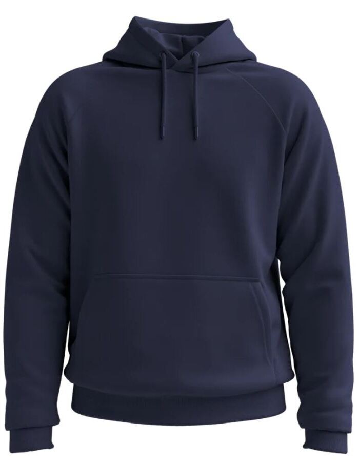 Hoodie navy inclusief bedrukking